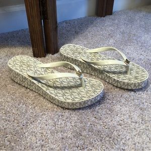 Michael Kors Platform Flip Flops